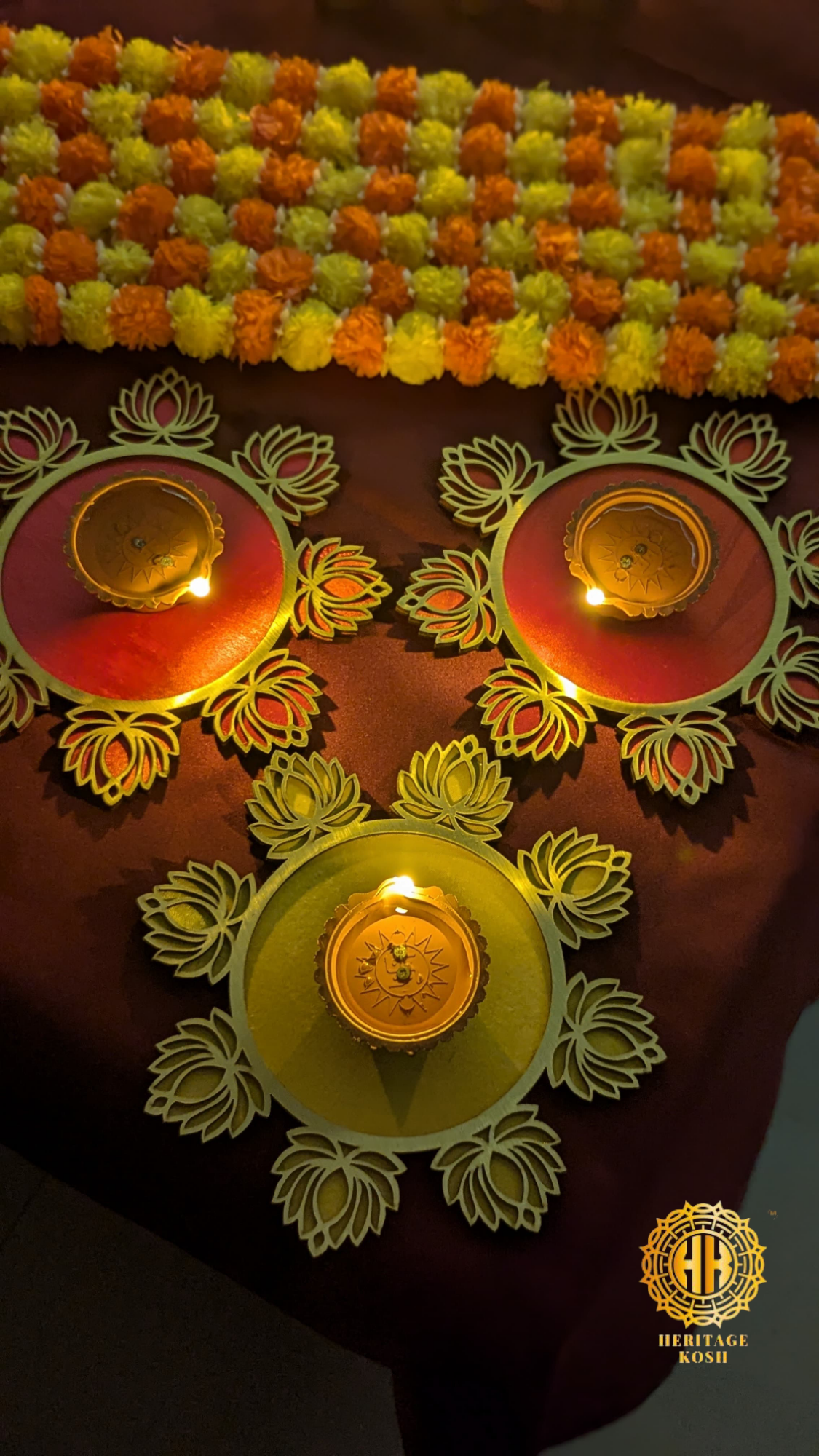 Made in India: Water Sensor LED Diyas - Pack of 12 Battery-Operated E-Diyas with Extra 36 Batteries, Warm Orange Ambient Lights for Home Decor