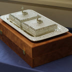 Square Peacock Bowl Set with Tray – Boxed