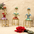 Lady Musicians with Stools – Set of 3 — view 5