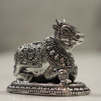 Nandi Figurine – Oxidised Silver Finish