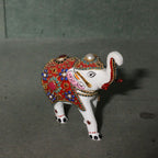 White Meenakari Jewelled Elephant – 4 inch — view 6