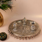 German Silver Pooja Plate — view 2