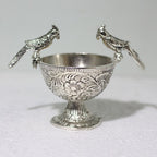 Silver-Finish Parrot Bowl