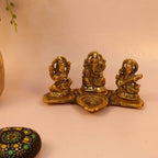 Laxmi Ganesh Saraswati Deepak — view 2
