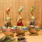 Painted Musician Figurines – Set of 3, 13 inch — view 2