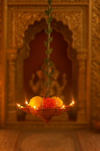 Handcrafted Marigold Hanging Diya made in India – HeritageKosh