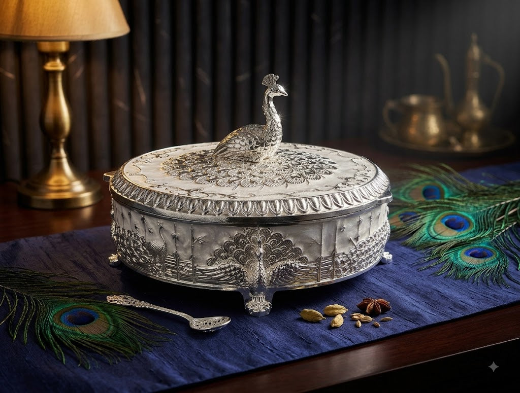 Round Dryfruit Box with Lid – Boxed