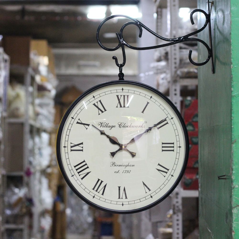 Hand-Painted Railway Wall Clock – 12 inch — view 5