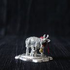 Silver-Finish Cow and Calf Idol – Small — view 3