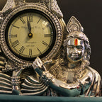 Krishna Twin Peacock Table Clock — view 5