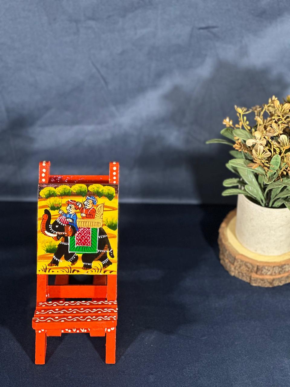 Hand-Painted Mini Folding Chair