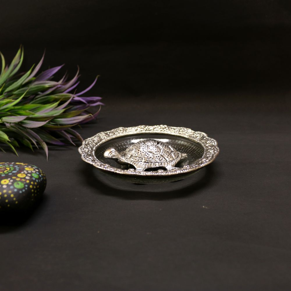 Tortoise Plate – Silver — view 4