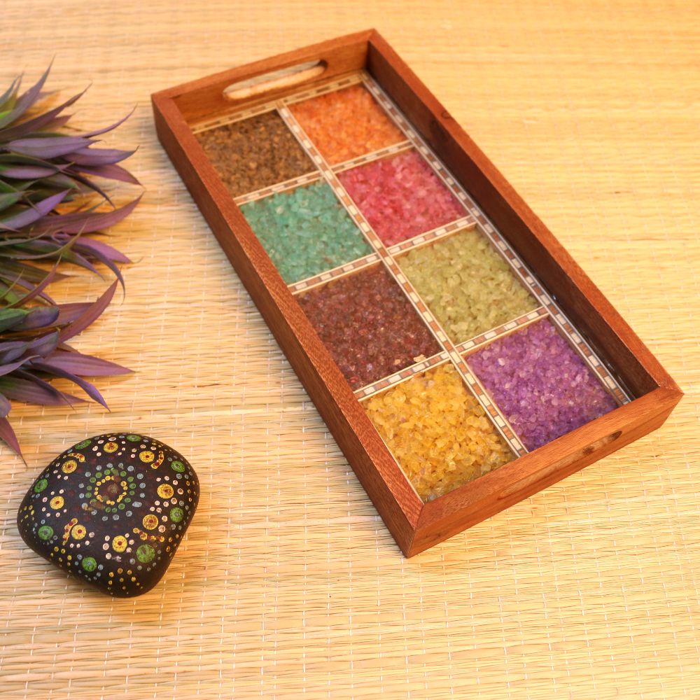 Wooden Gemstone Tray – 6x12 inch