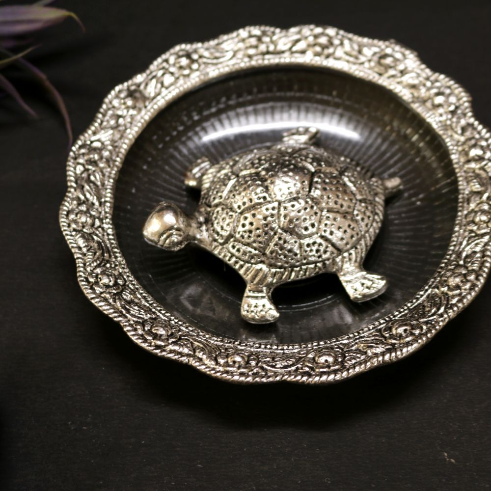 Tortoise Plate – Silver — view 2