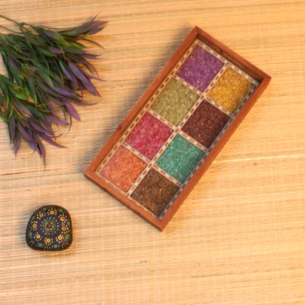 Wooden Gemstone Tray – 6x12 inch