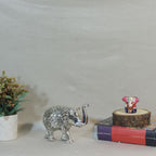 Silver-Finish Elephant Figurine – Small — view 7
