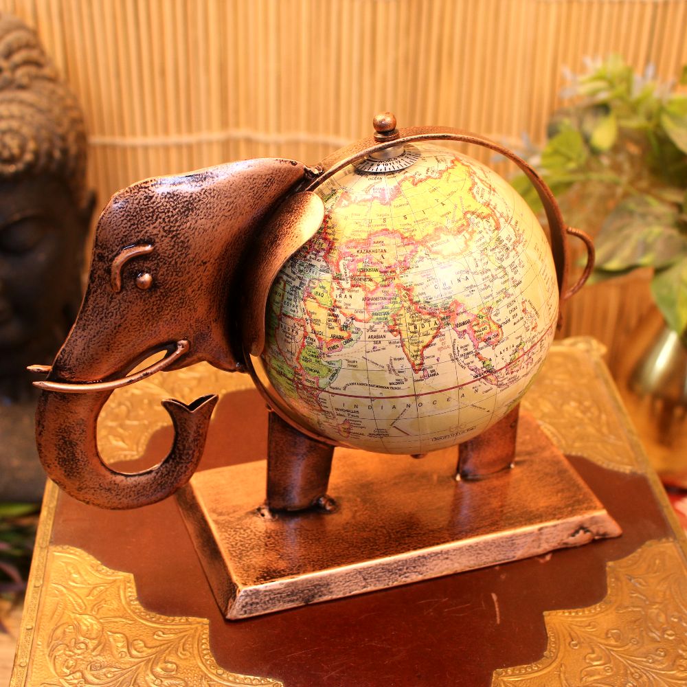 Elephant Globe Table Decor – Small — view 2