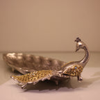 Peacock Plate – Gold Finish