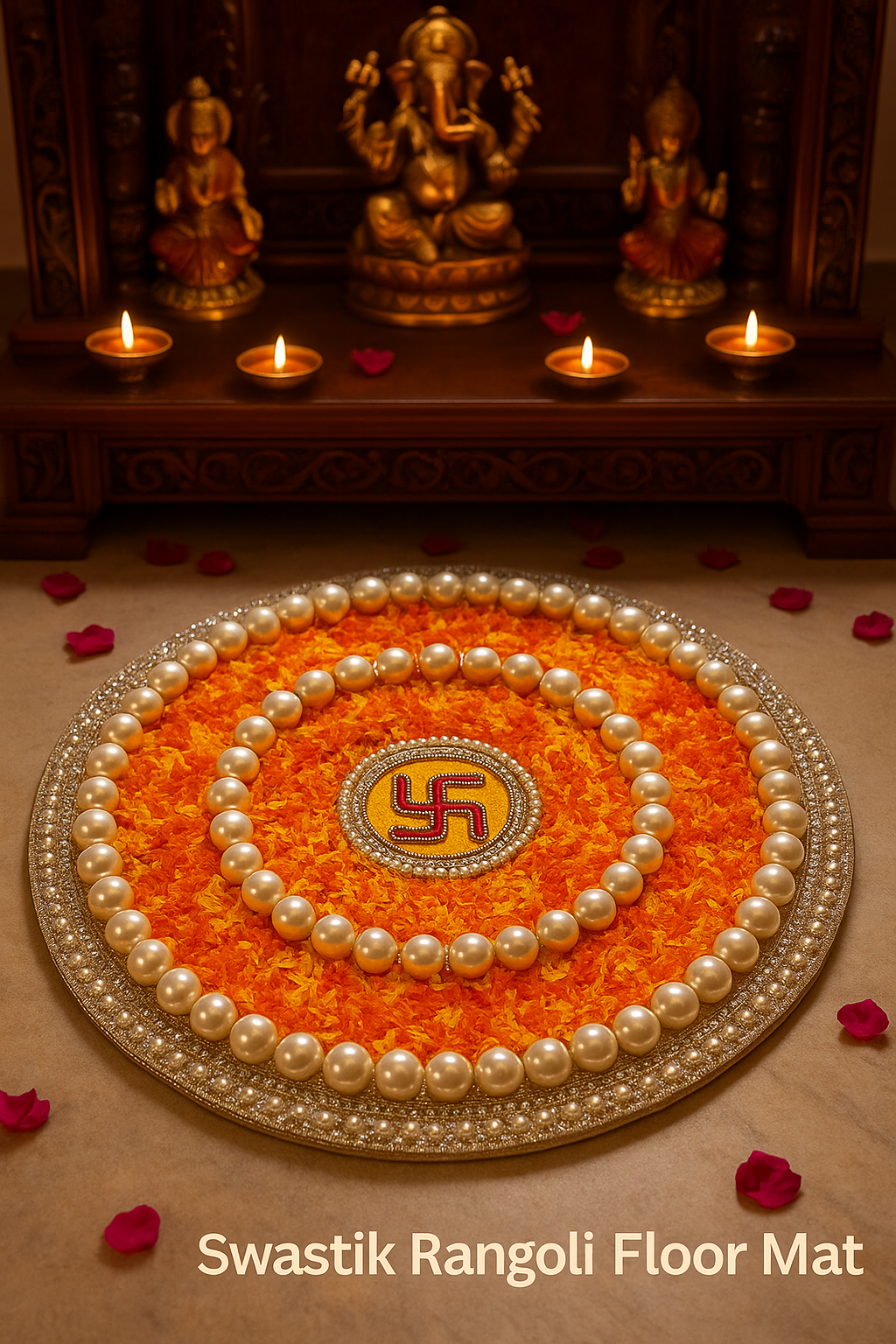 Rangoli Floor Mat(2 pcs)