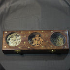 Wooden Dryfruit Box with 3 Bowls – 12 x 4 inch — view 4