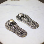 Silver-Finish Charan Paduka – Pair — view 4
