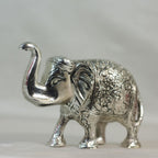Silver-Finish Elephant Figurine – Small — view 5
