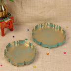 Star Tray – Green and Gold, Set of 2 — view 2