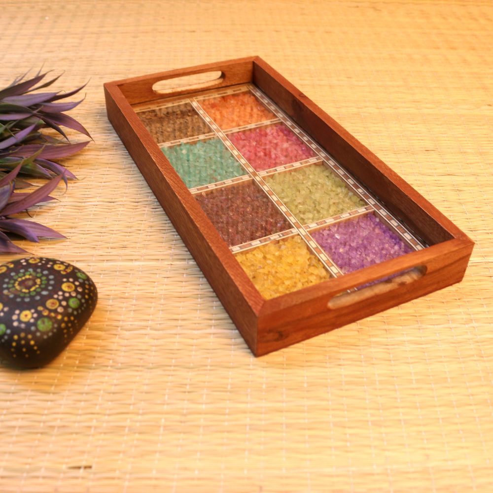 Wooden Gemstone Tray – 6x12 inch