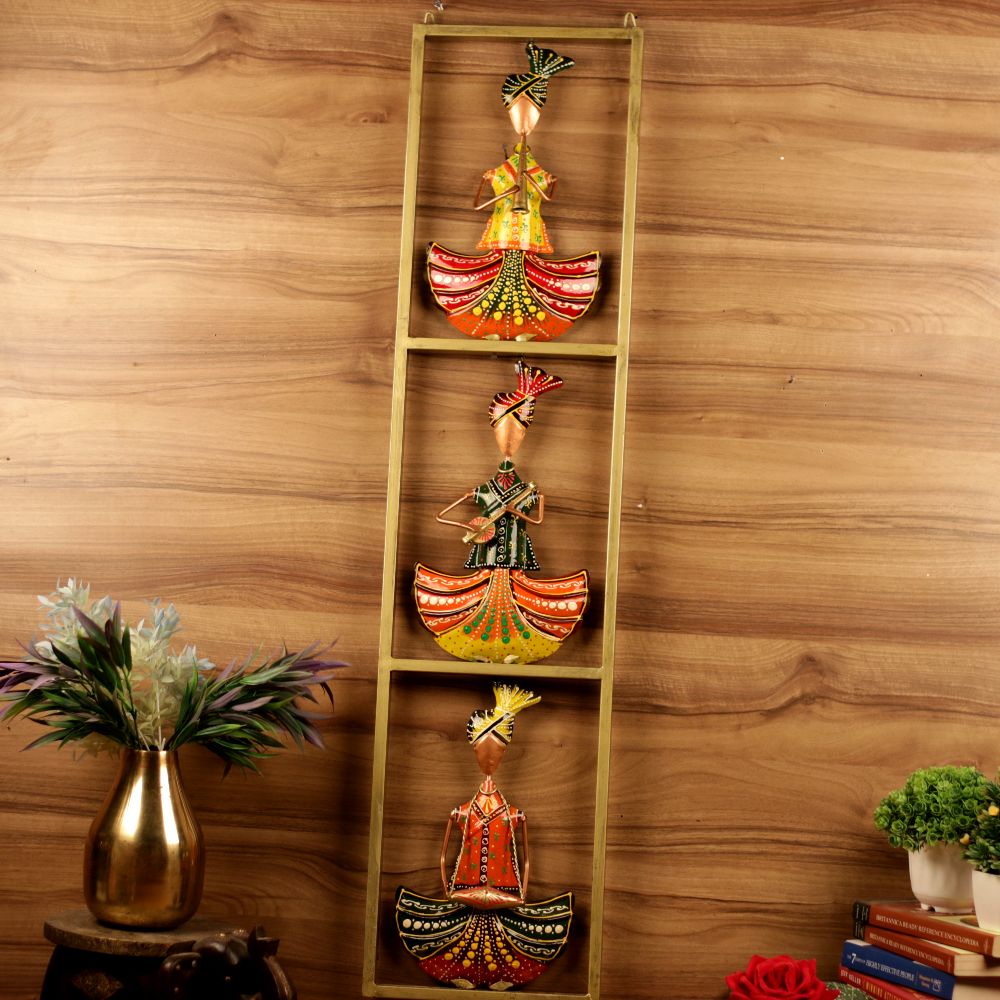 Painted Musician Wall Frame – Set of 3 — view 2