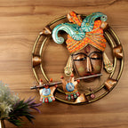 Painted Krishna Wall Ring – 18 inch — view 2