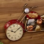 Red Motorcycle Wall Clock — view 2