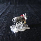 Silver-Finish Cow and Calf Idol – Small — view 7