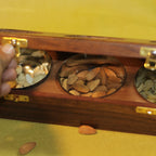 Wooden Dryfruit Box with 3 Bowls – 12 x 4 inch — view 2