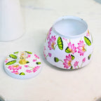 Hand-Painted Lotus Matki Bowl – 4 inch — view 4