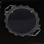 Oval Serving Tray with Peacock Handles – 11 inch — view 6