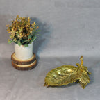 Peacock Leaf Serving Platter – Gold Finish — view 4