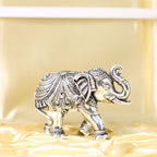 Silver-Finish Elephant Figurines – Set of 2 — view 4