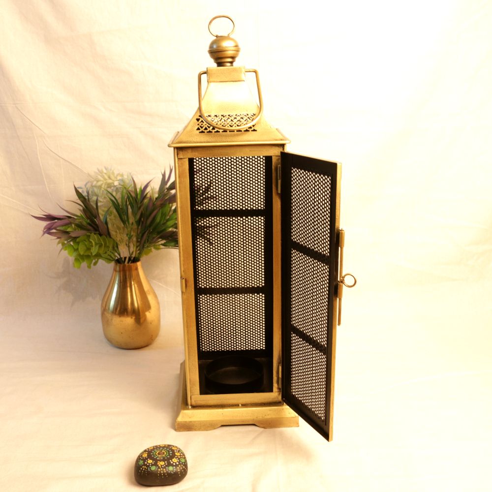 Tall Iron Lantern – 25 inch — view 4