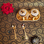 Two Tone Supari Bowl Set with Spoons and Tray — view 2