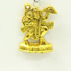 Flying Hanuman Ji Wall Hanging – Gold Finish — Bright gold tone