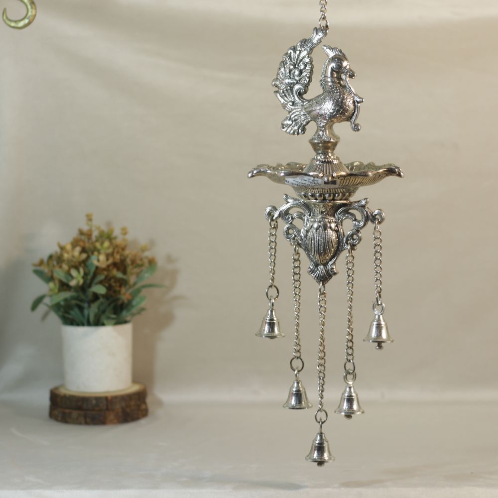 Silver-Finish Elephant Figurine – Small — view 8