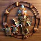 Painted Ganesh Wall Ring – 19 inch — view 4