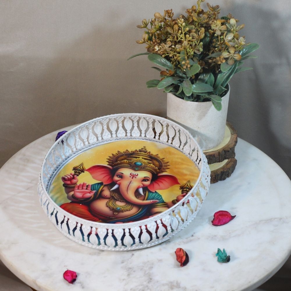 Ganesha Decorative Wall Plate – 8 inch — view 4