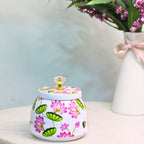 Hand-Painted Lotus Matki Bowl – 4 inch — view 2