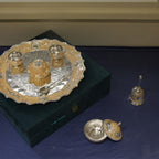 German Silver Pooja Thali Set – 7 Pieces with Gift Box — view 3