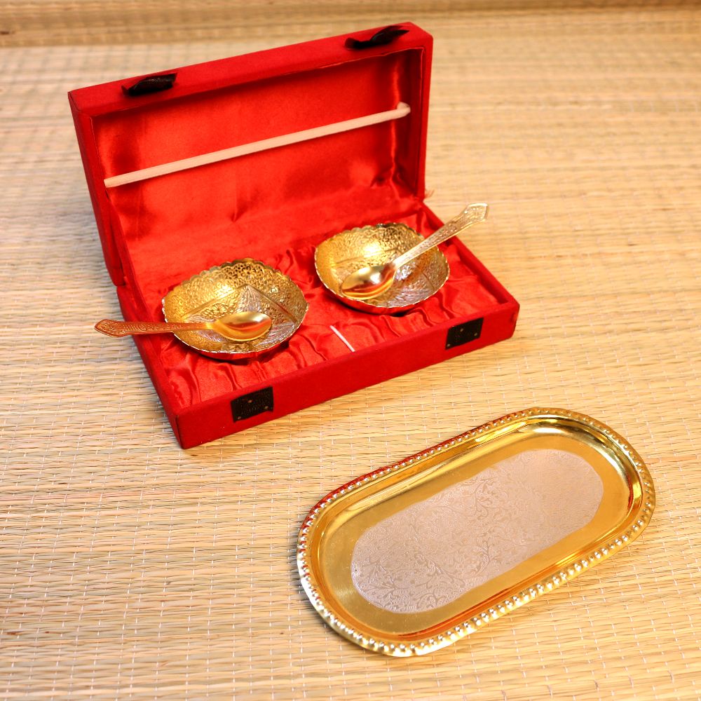 Leaf Bowl Set with Tray – Square