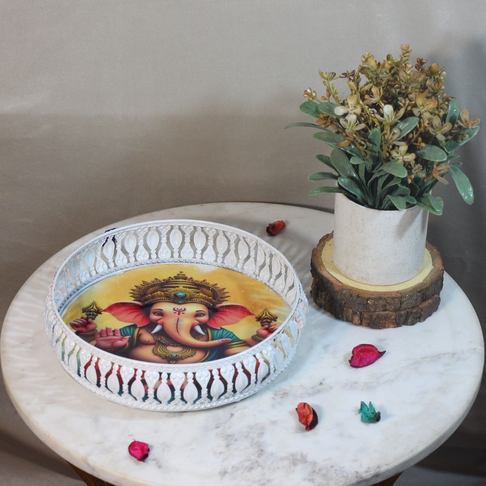 Ganesha Decorative Wall Plate – 8 inch — view 7