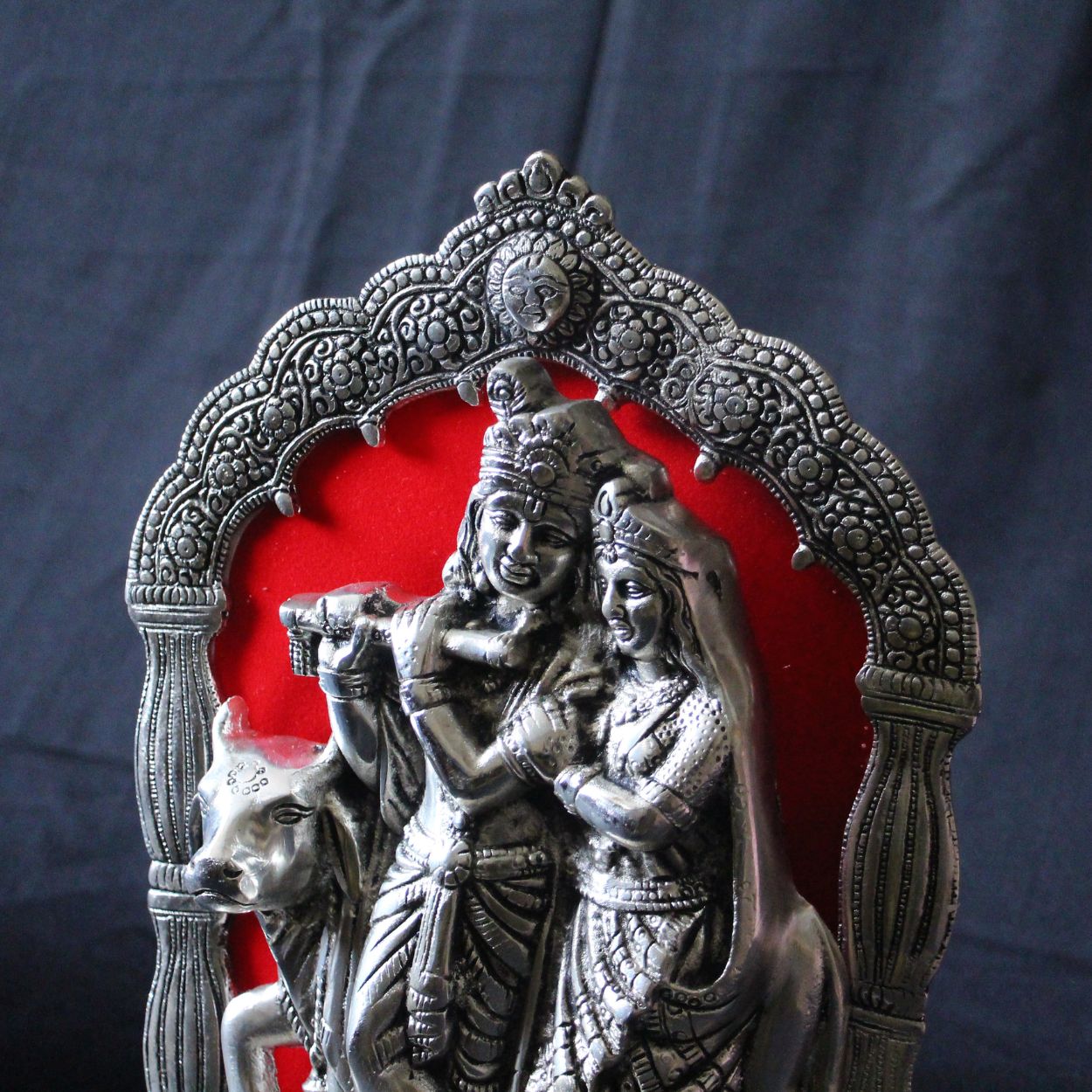 Radha Krishna Temple Arch Idol – 11.5 inch — view 5