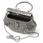 Silver-Finish Purse Showpiece