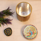 Meenakari Painted Wooden Jar – Medium — view 4